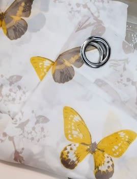 1 Visillo mariposas amarillo - 2