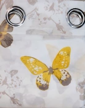 1 Visillo mariposas amarillo - 3
