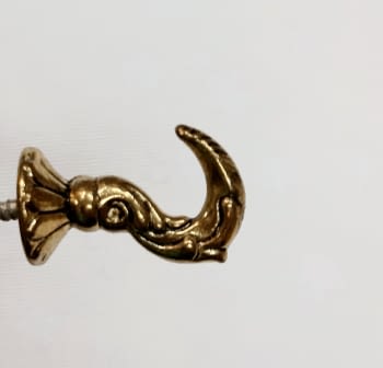 Alzapaño pequeño hierro dorado 3,5 cm - 2