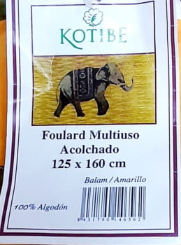 Bouti acolchado India amarillo - 4