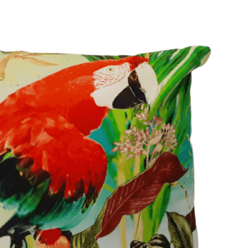 Cojín papagayo rojo 45 x 45 - 1