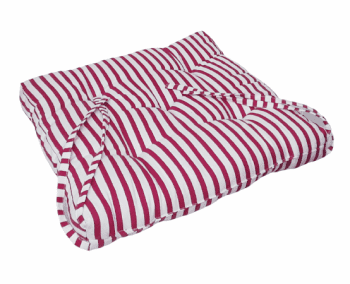 Cojines silla rayas frambuesa 40 x 40