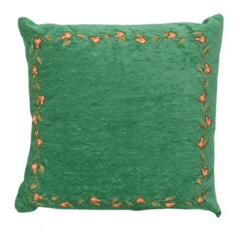Cojines chenilla verde maceta 50 x 50 - 1