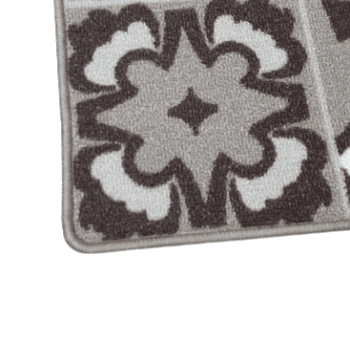 Alfombra antideslizante marrón mosaico 45 x 70 - 1