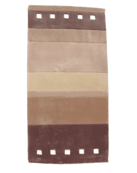 Alfombra gruesa rayas marrón 60 x 120 - 3