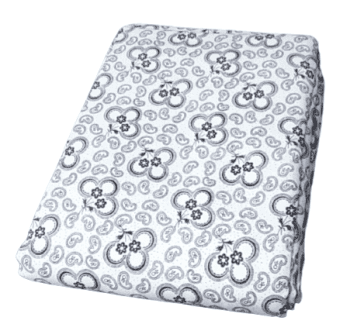 Colchas multiusos blanca dibujos negros. 180 x 260 y 240 x 260